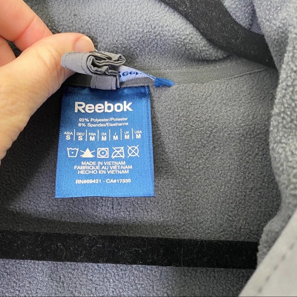 Reebok full zip men’s fleece lined jacket - Picture 4 of 6